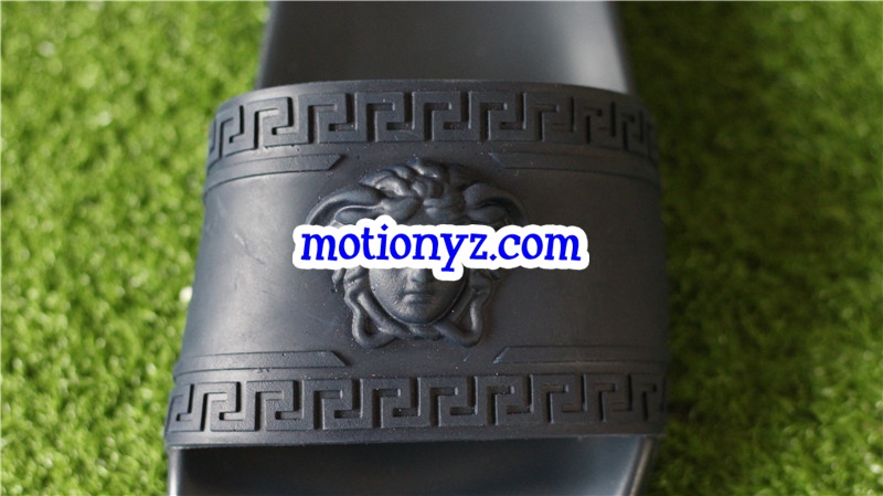 Brand Versace blue slide